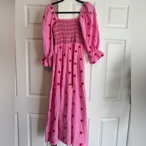 Pink Dahlia Maxi Dress